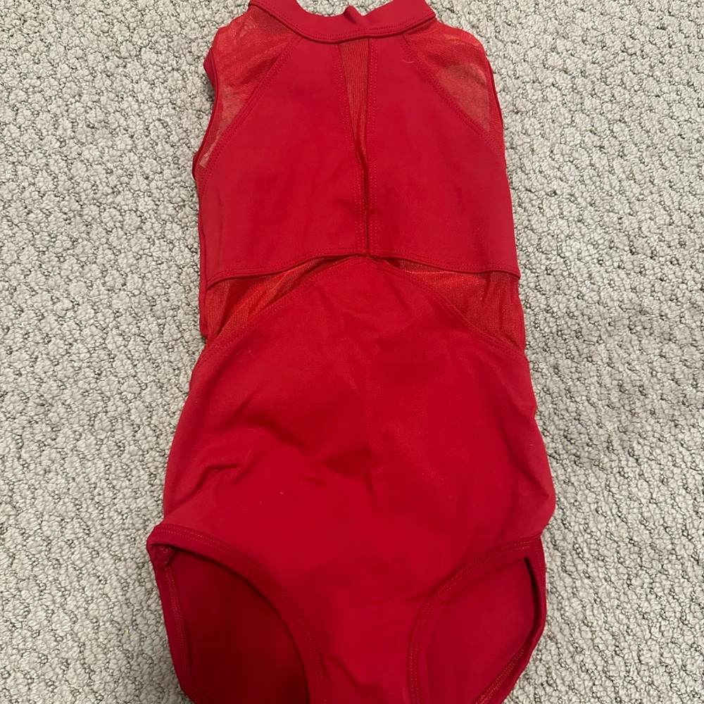 YXL FIVE Red Leotard dancewear